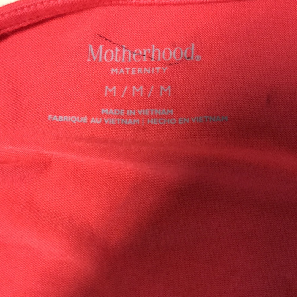Motherhood Maternity Orange Short Sleeve Blouse - Picture 3 of 4